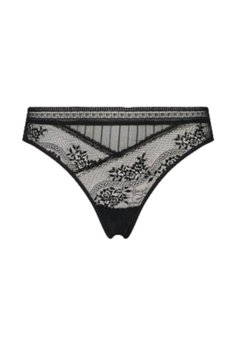 Slip sexy Brazilian dama - poliamida/elastan - negru - Slip sexy Brazilian dama - poliamida/elastan - negru -