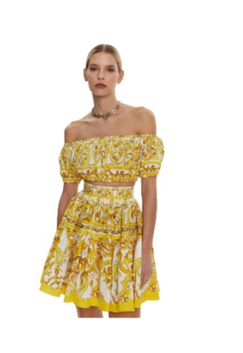 Top dama F755RT HH5BA - Bumbac - Galben