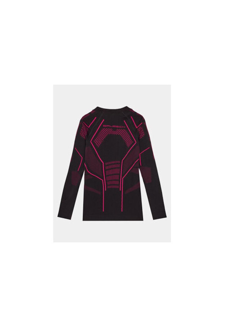 Bluza termica copii  negru/roz - poliamida/poliester