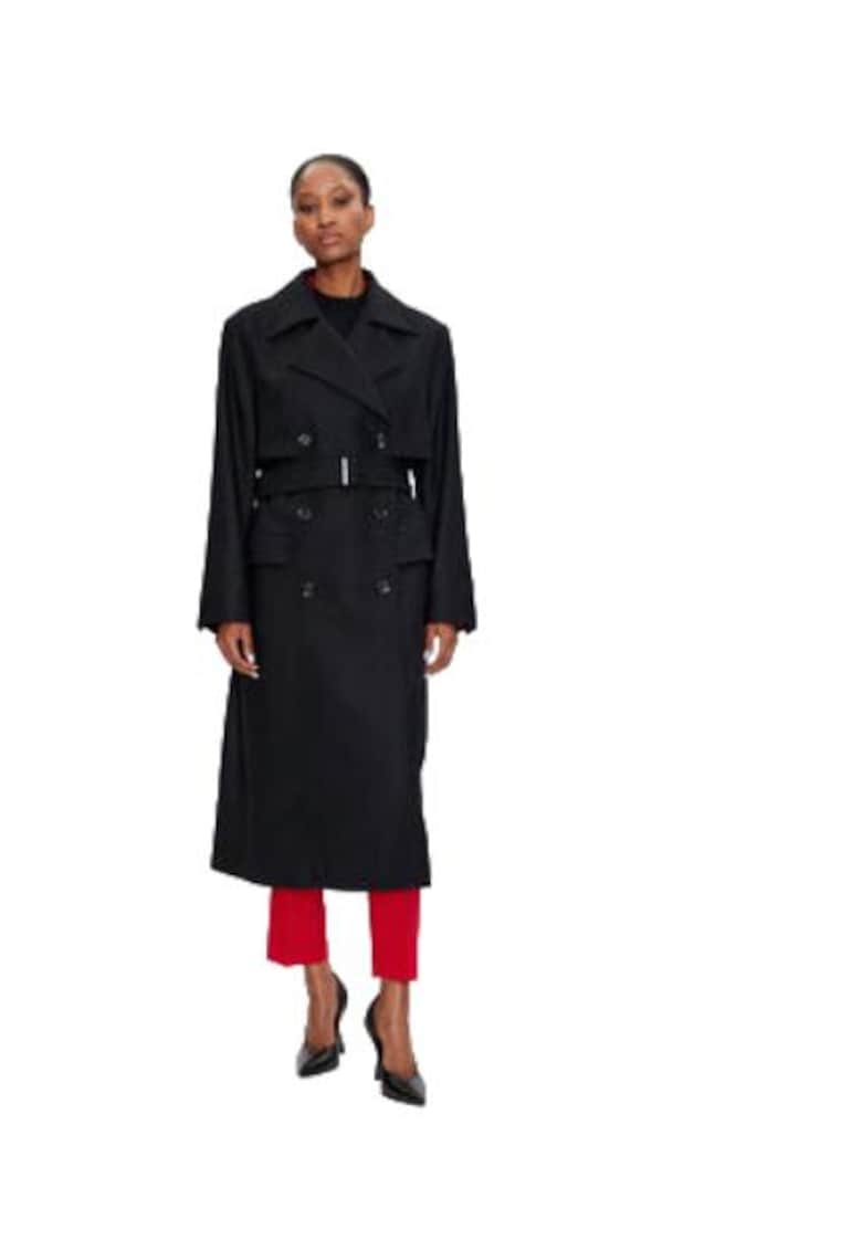 Palton dama 50518503 -  Lana/Poliester - Negru -