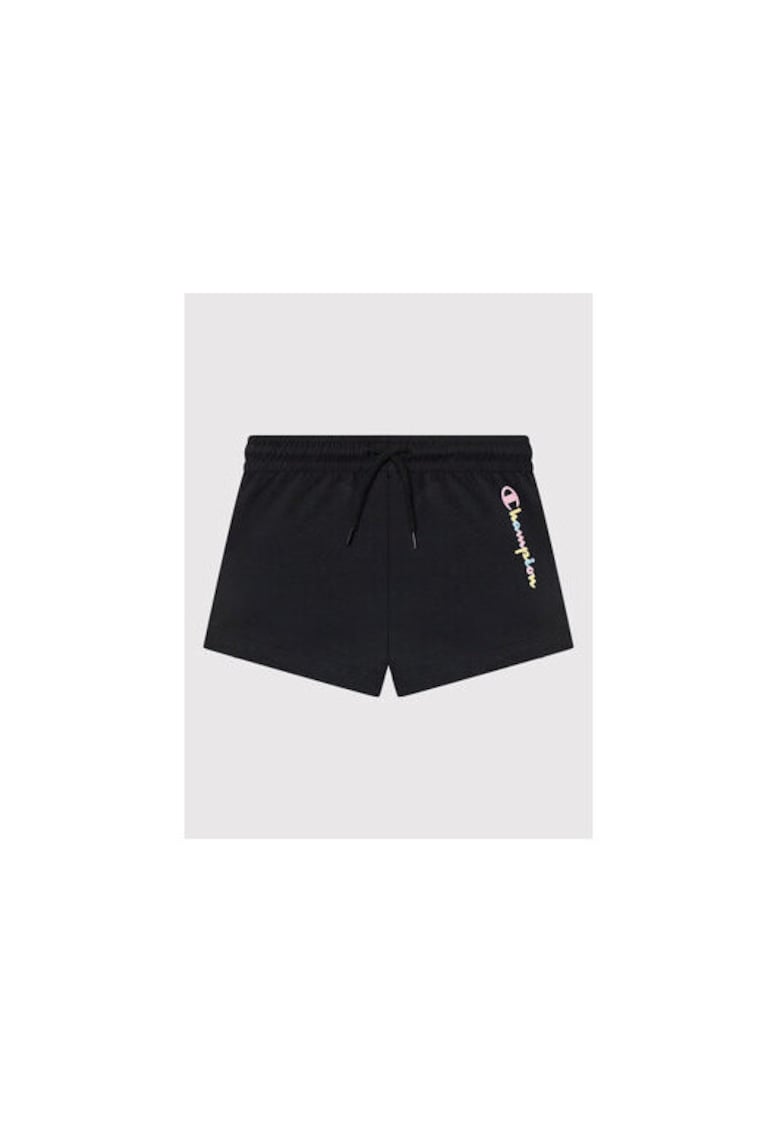 Pantaloni scurti copii - negri - bumbac -