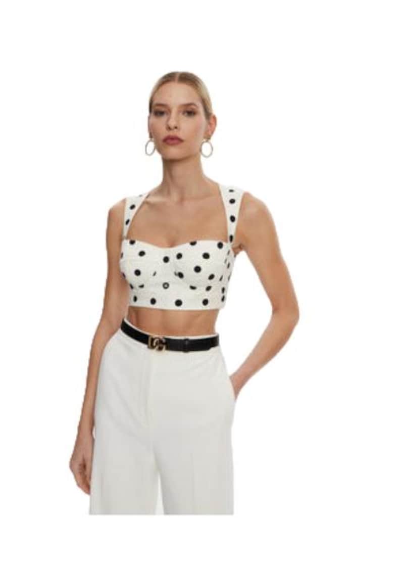 Top dama F7AA7T FSFNM - Bumbac/Elastan - Alb