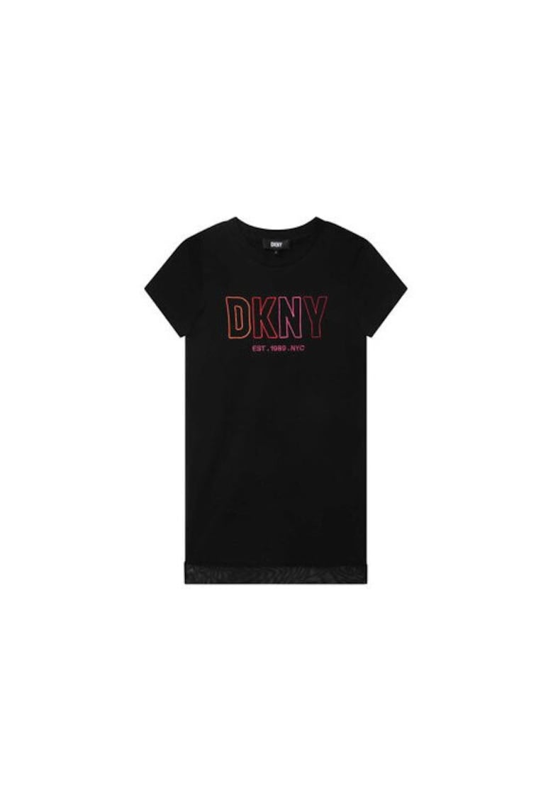 Rochie casual neagra - bumbac -