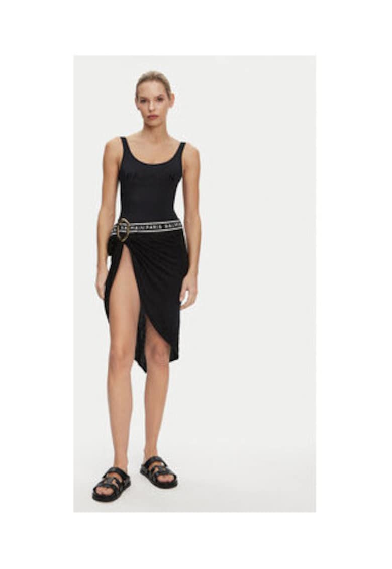 Rochie plaja negru - 56% bumbac - 44% viscoza