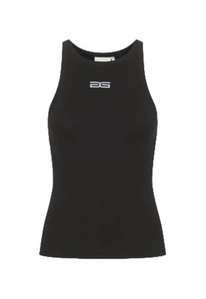 Gestuz Top dama - negru - bumbac si elastan -