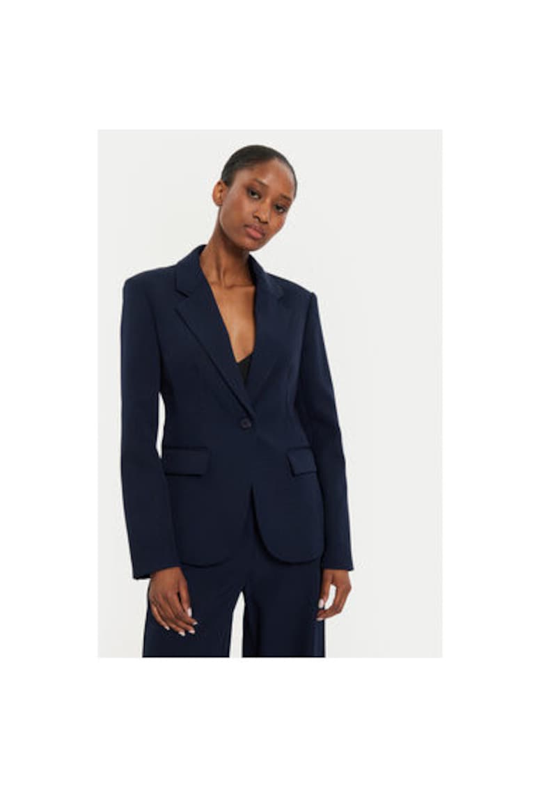 Sacou Dama - 304447389 - Poliester - Elastan - 42 - Albastru