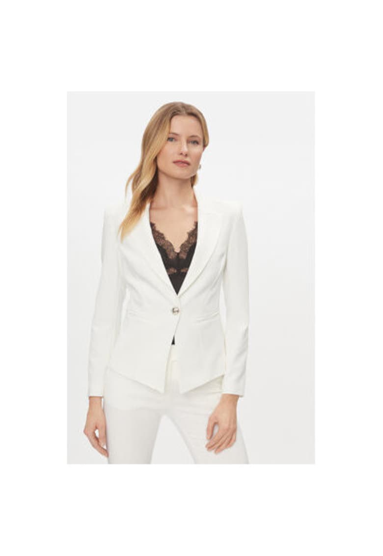 Sacou Dama - 303992392 - Poliester - Elastan - M INTL - Alb