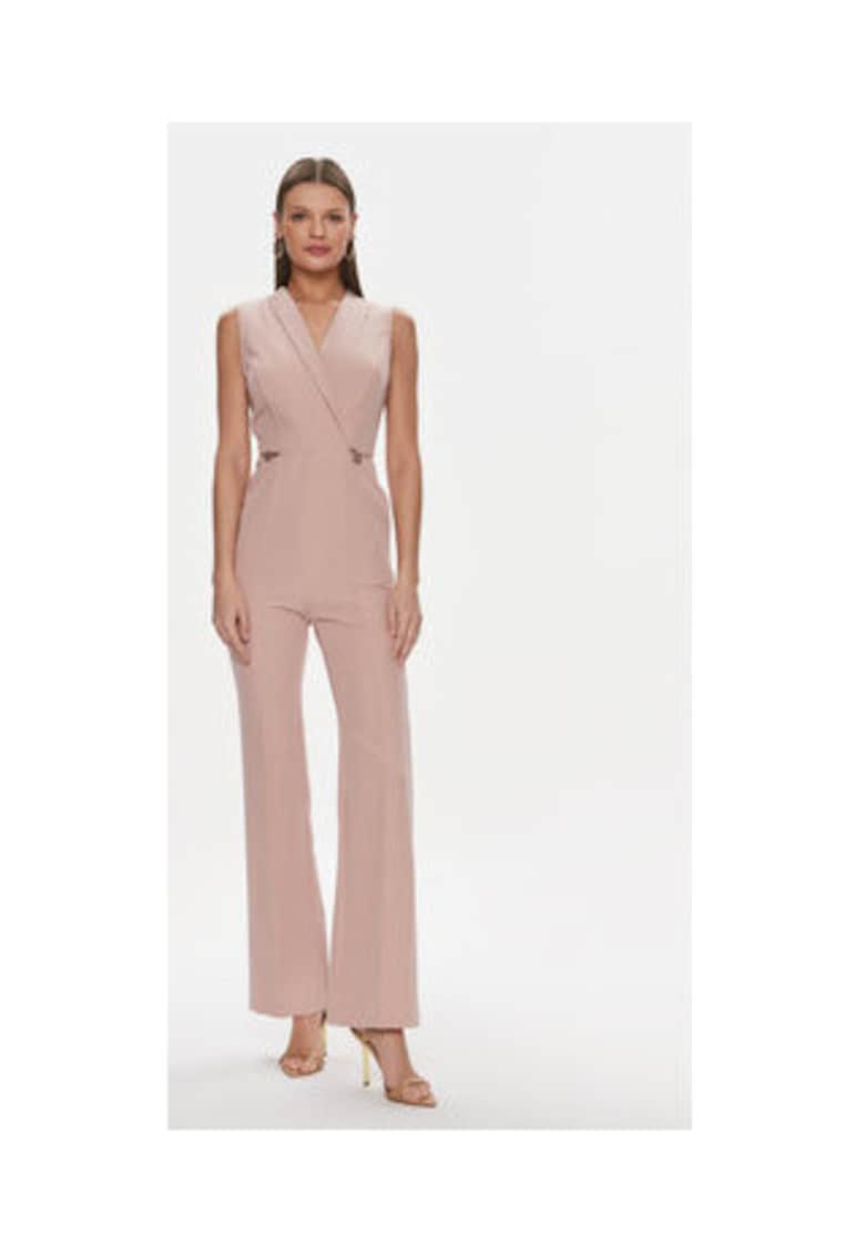 Salopeta dama  roz - poliester - 90% poliester - 10% elastan -