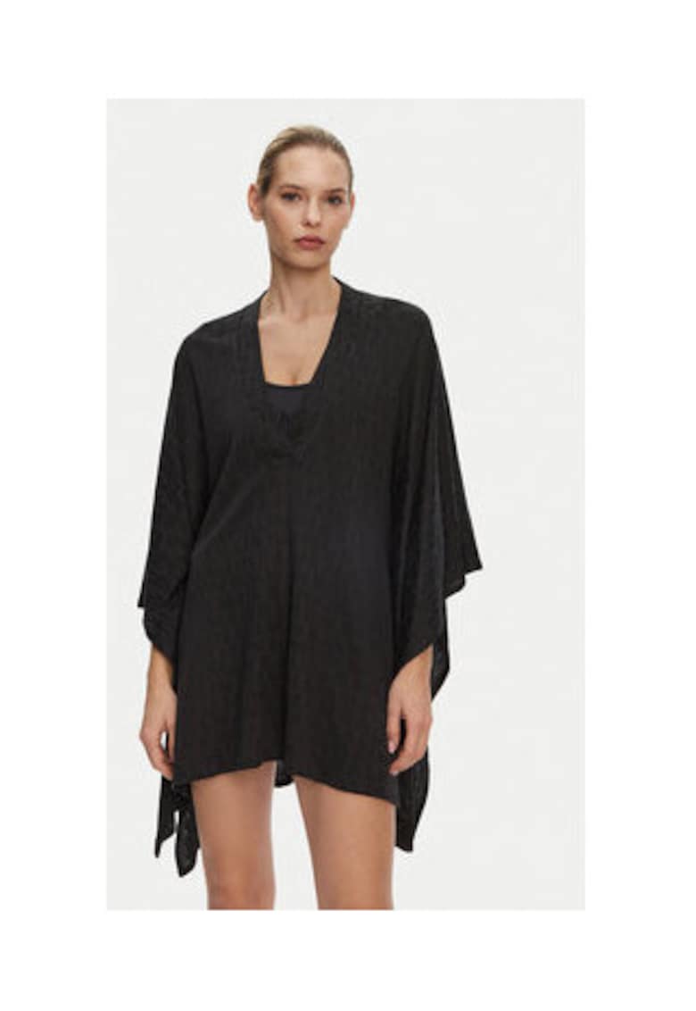 Pareo plaja - negru - bumbac si viscoza