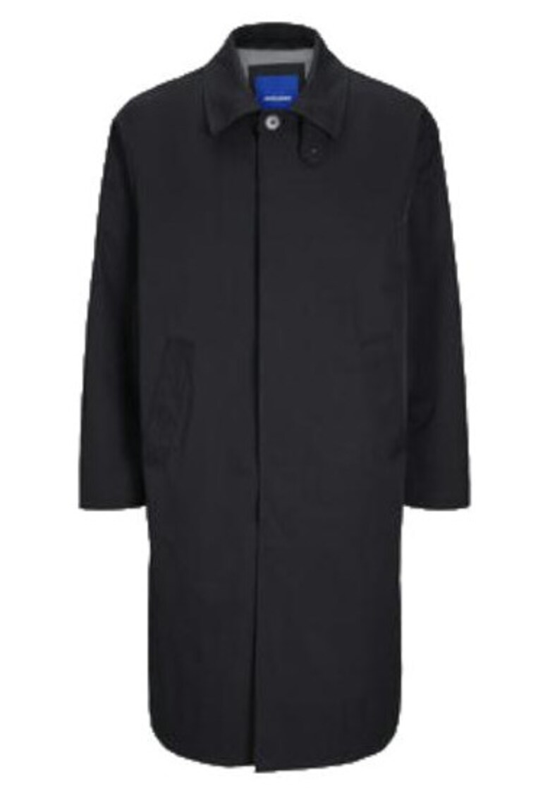 Palton de tranzitie Jack Jones - negru - poliester reciclat - pentru barbati -