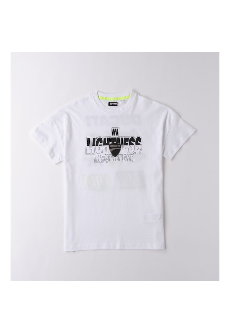 Tricou baieti cu imprimeu - Alb