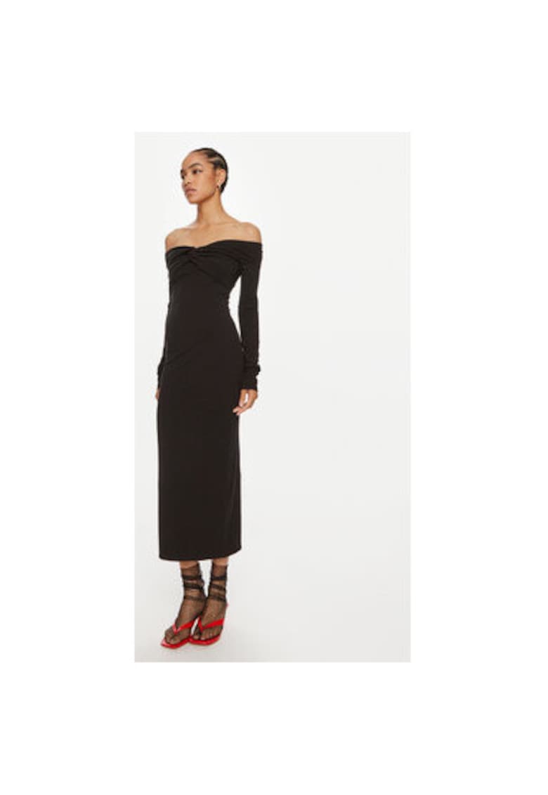 Rochie dama -  304471704 - Modal/Bumbac organic/Elastan - Negru