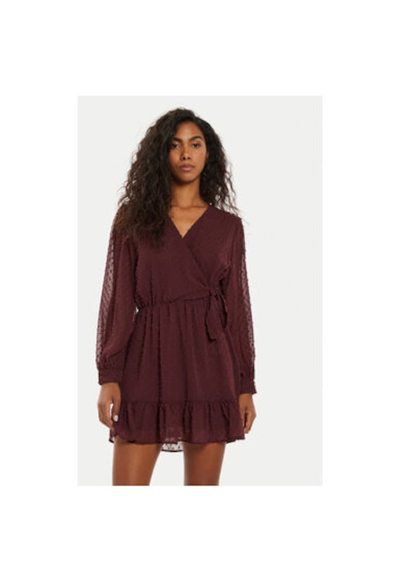 Rochie dama - 304493706 - Poliester - Rosu