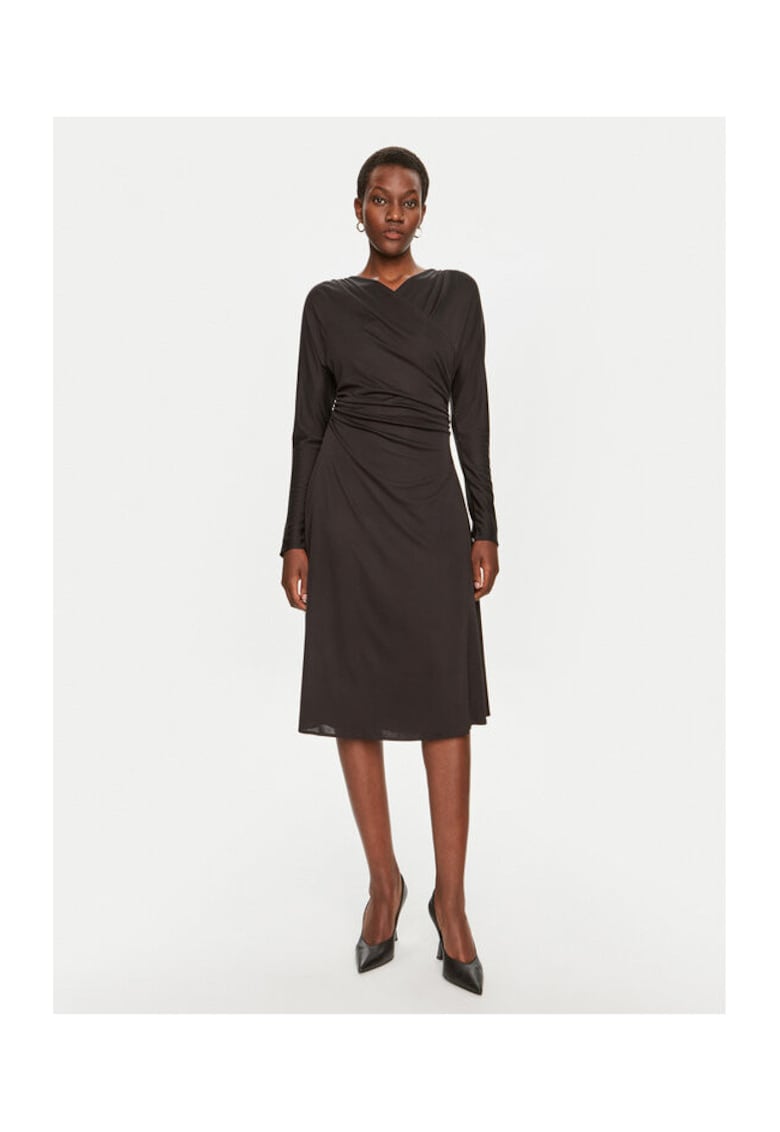 Rochie dama - 304313530 - Poliester - Negru