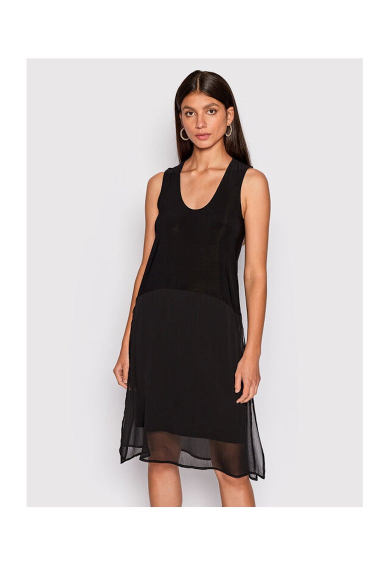 Rochie Dama - 300315484 - Poliester - Elastan - XS INTL - Negru