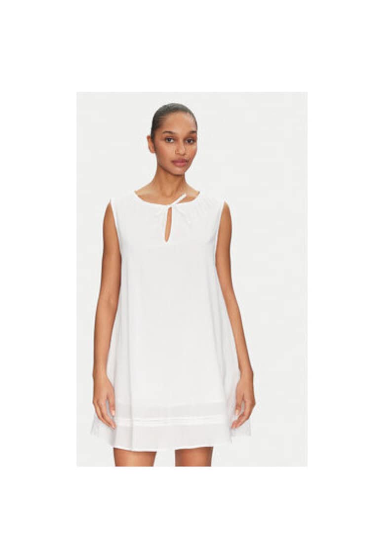 Rochie Dama - 305002129 - Bumbac organic - Alb