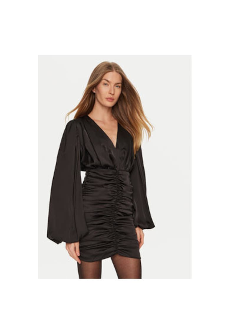 Rochie Dama - 304886737 - Poliester - Negru - Negru