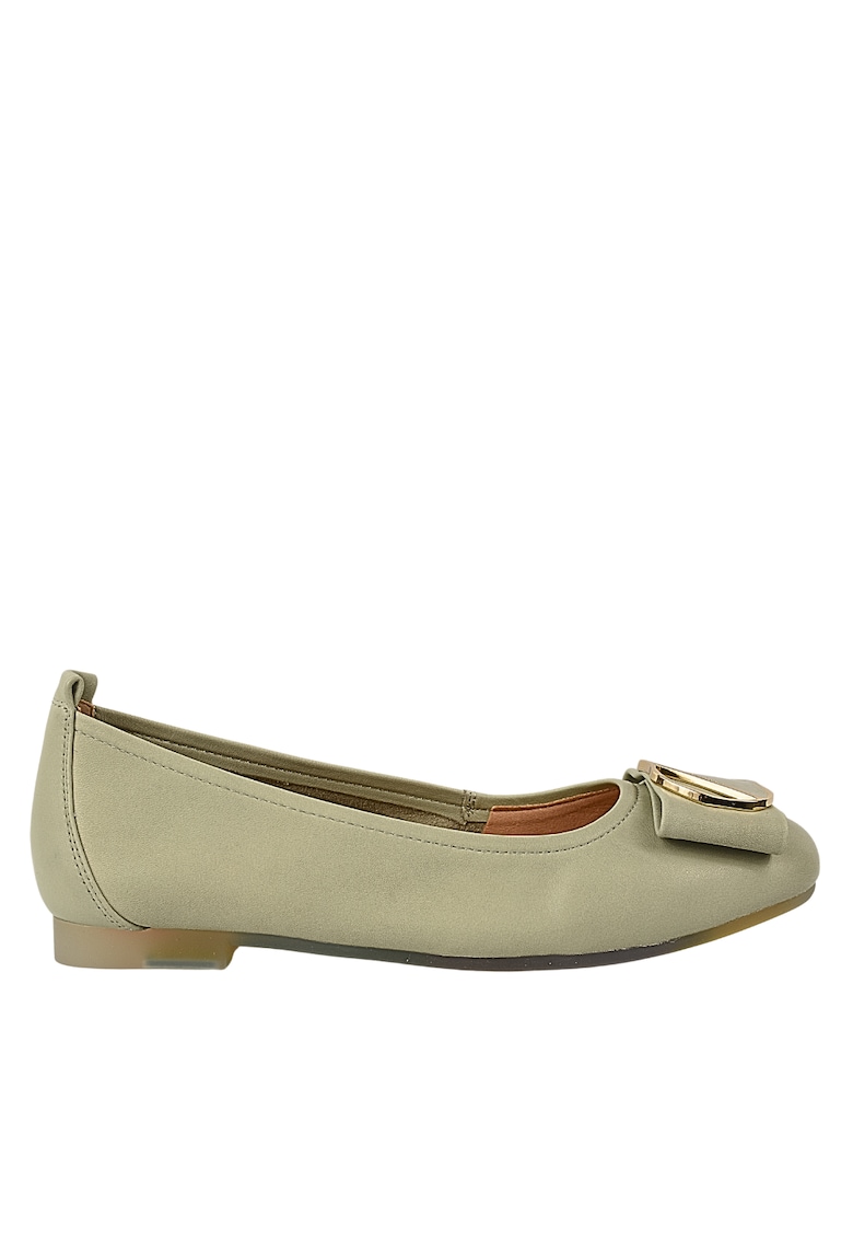 Balerini casual - dama - M460011F verde - piele naturala