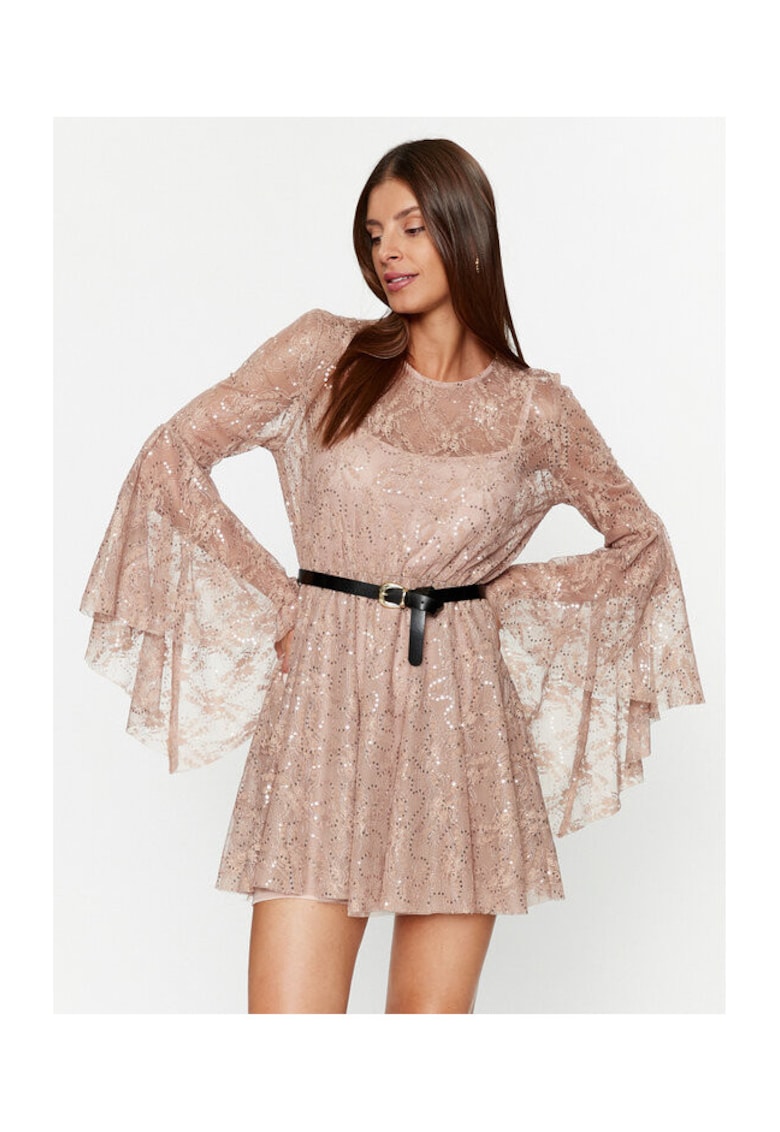 Rochie dama - 303506551 - Poliester - Bej - Bej