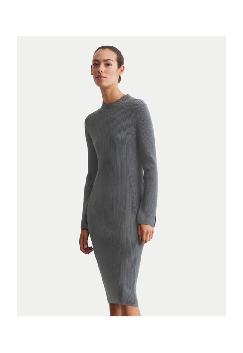 Rochie dama - 304171901 - Bumbac - Gri - Gri