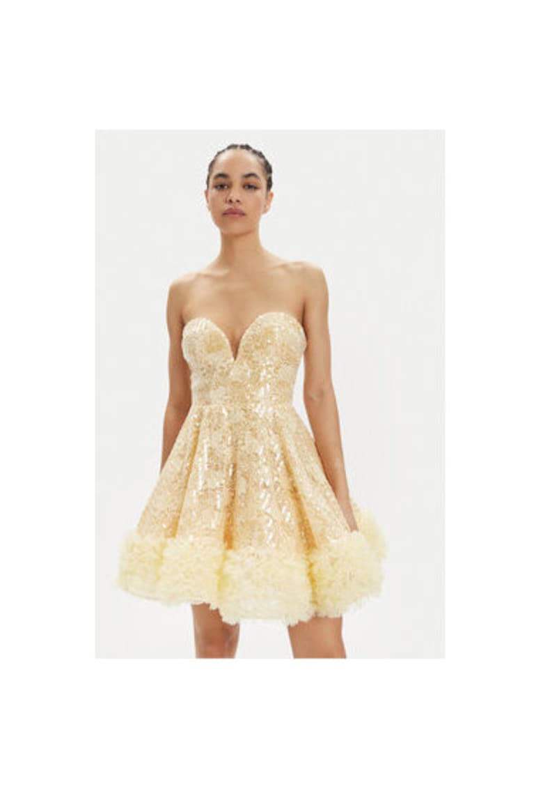 Rochie Dama -  304120251 - Poliamida - Galben