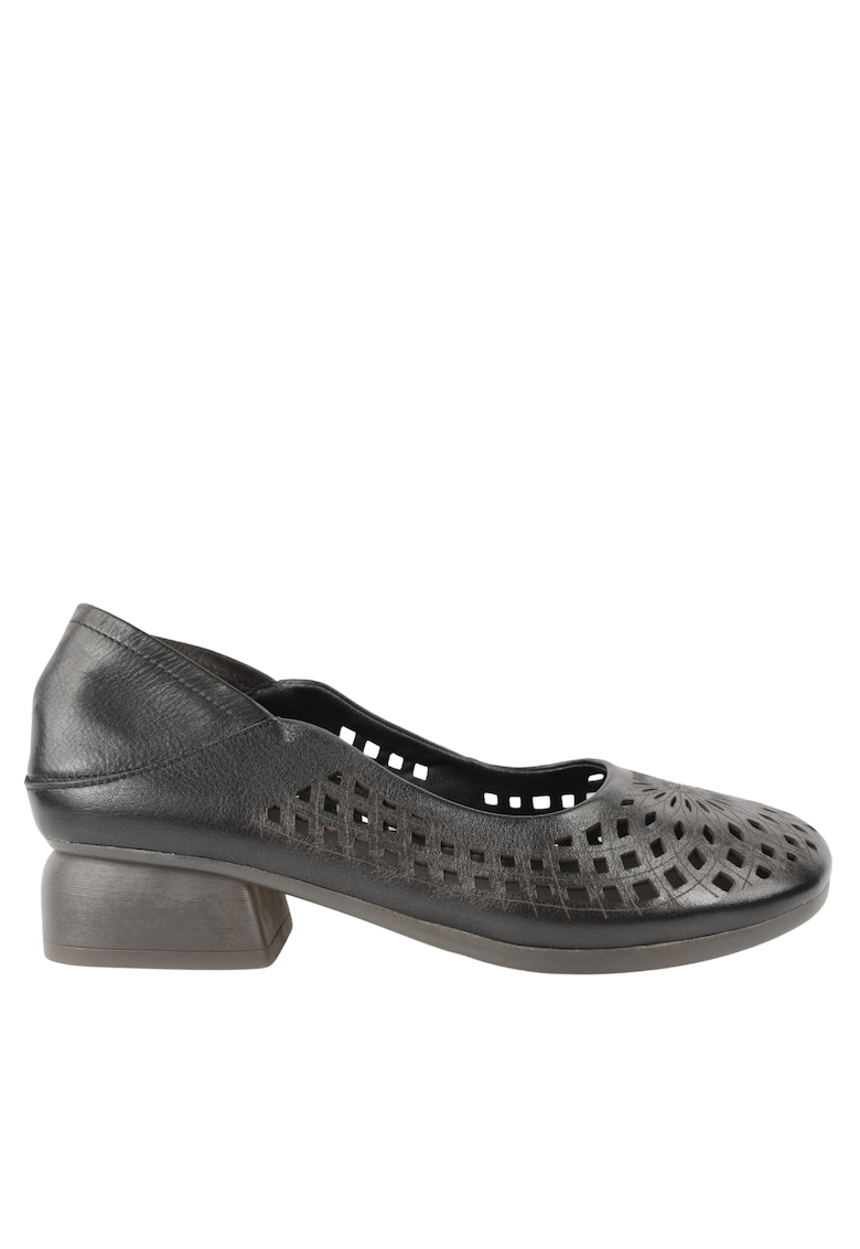 Pantofi casual - dama - 5889 negru - piele naturala