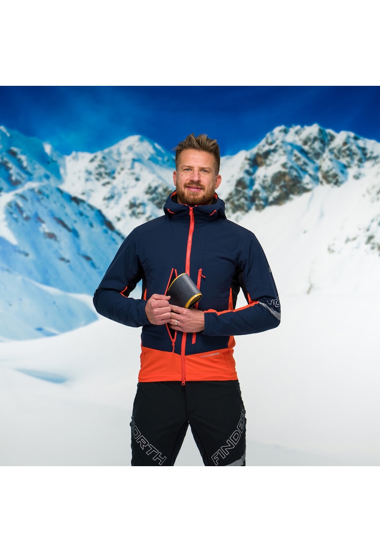 Geaca hibrida skialp Polartec® barbati SOKOLEC - Negru