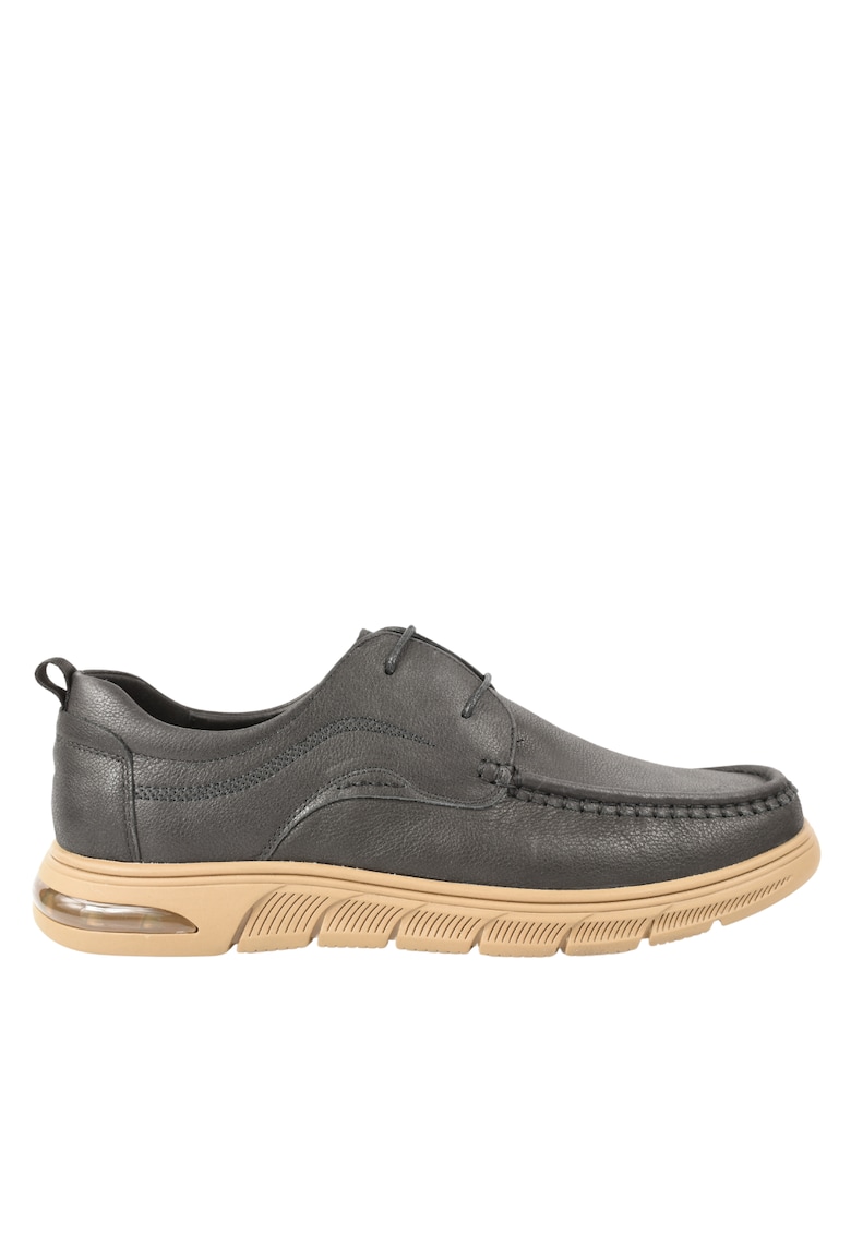Pantofi casual - barbati - J11 negru - piele nabuc