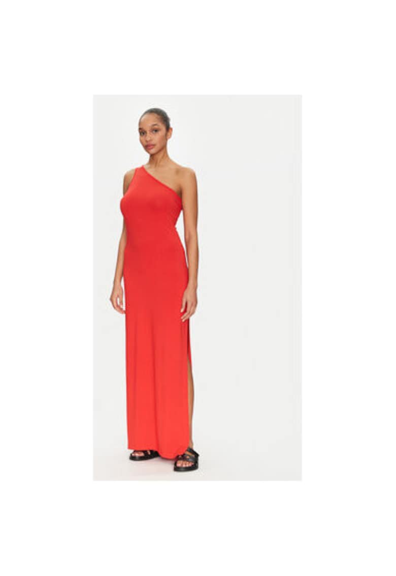Rochie dama - 305002167 - Viscoza - Portocaliu