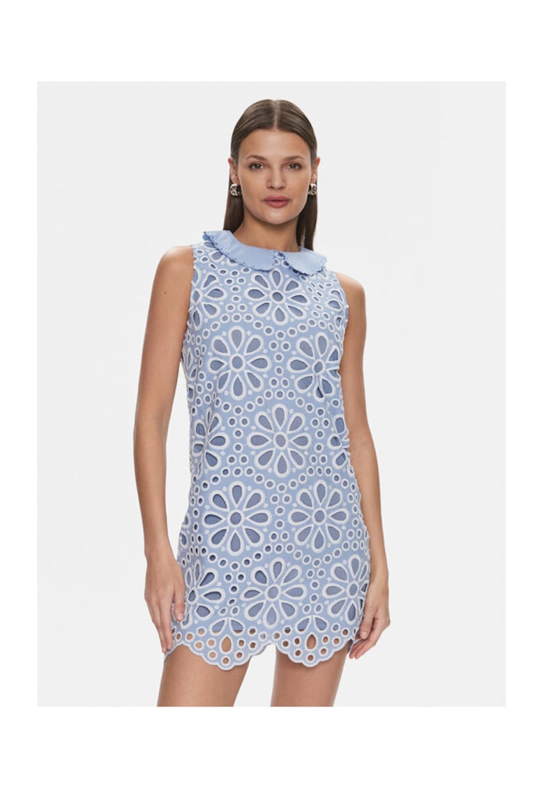 Rochie dama - 303614331 - Bumbac - Albastru - Albastru