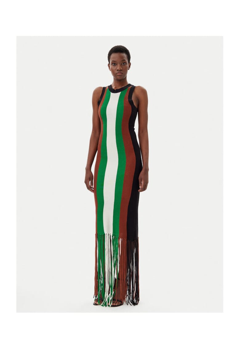 Rochie dama - 304772405 - Acril/Tencel - Verde - Verde