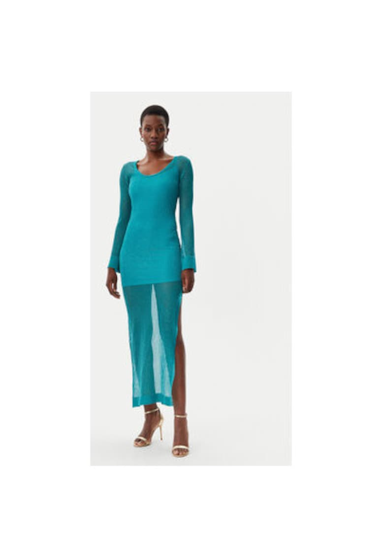 Rochie dama -  305172600 - Poliester/Fibre metalice - Verde