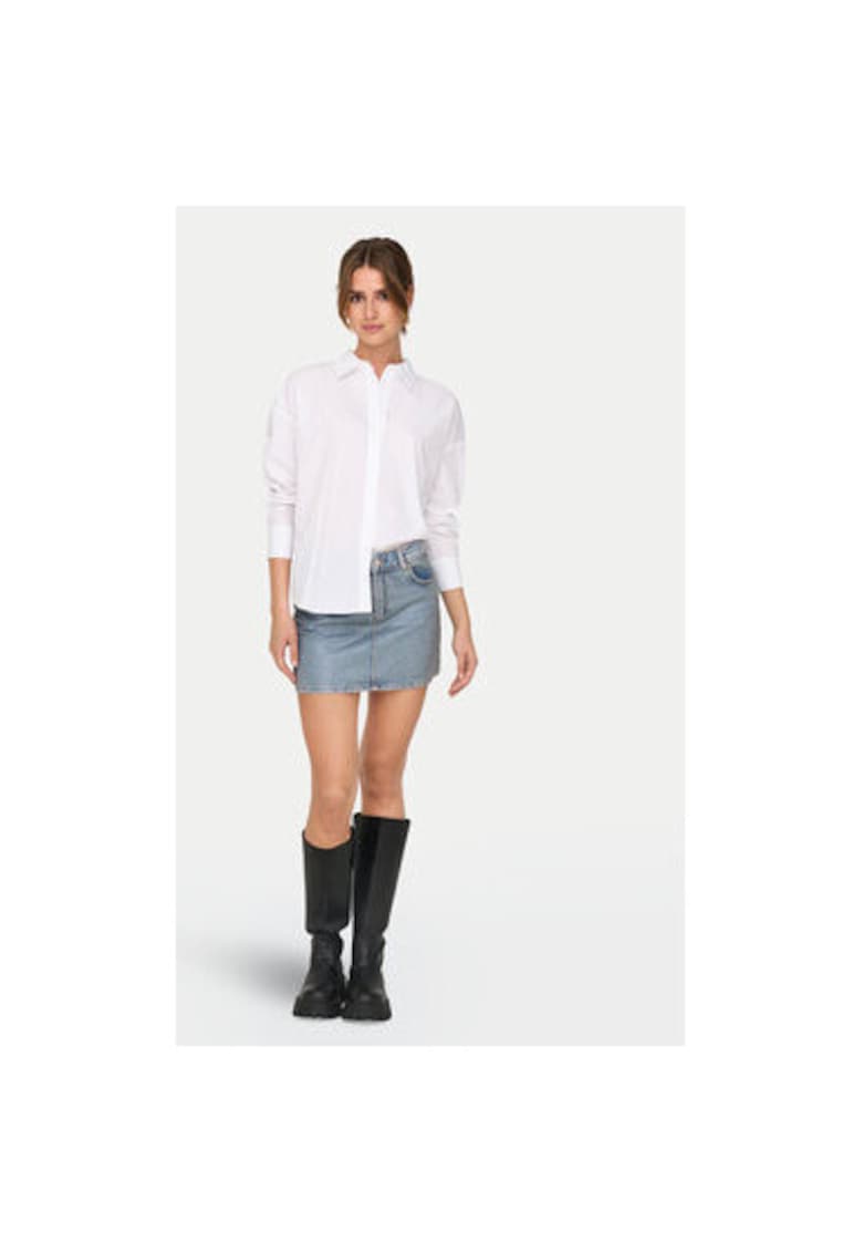Fusta dama - 304928680 - Bumbac/Bumbac - Albastru - Albastru