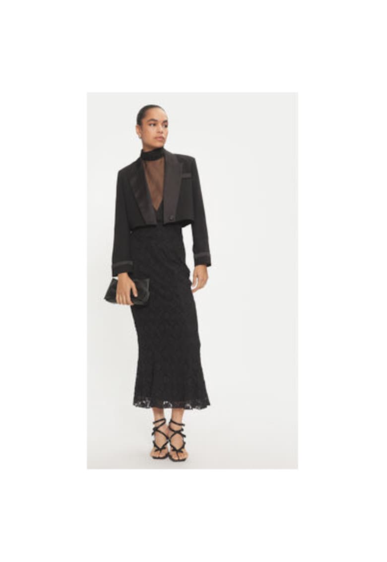 Fusta dama - 304472664 - Poliamida/Bumbac - Negru - Negru
