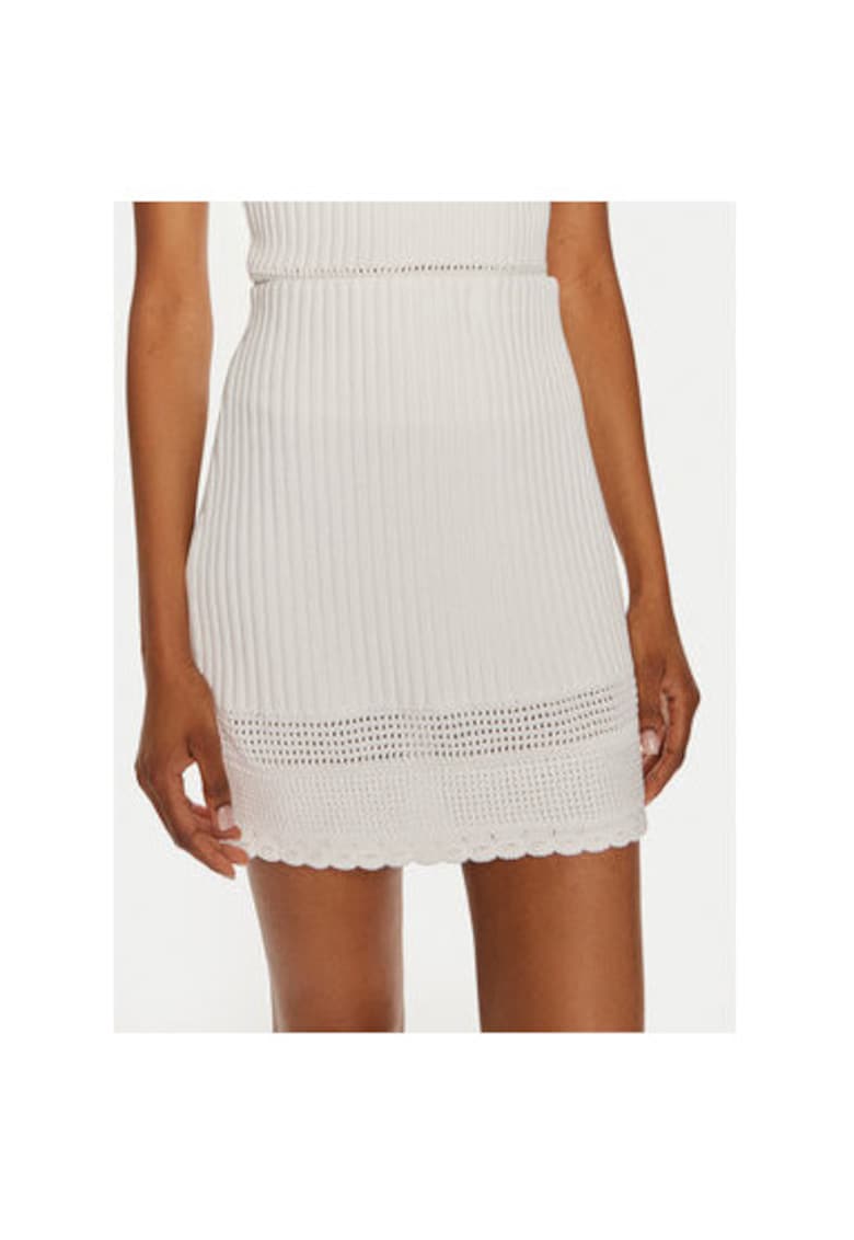 Fusta dama - 303801656 - Bumbac - Alb