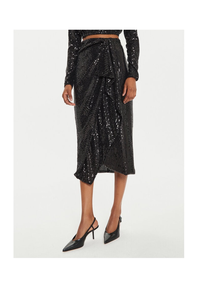 Fusta dama - 304937064 - Poliester - Negru - Negru