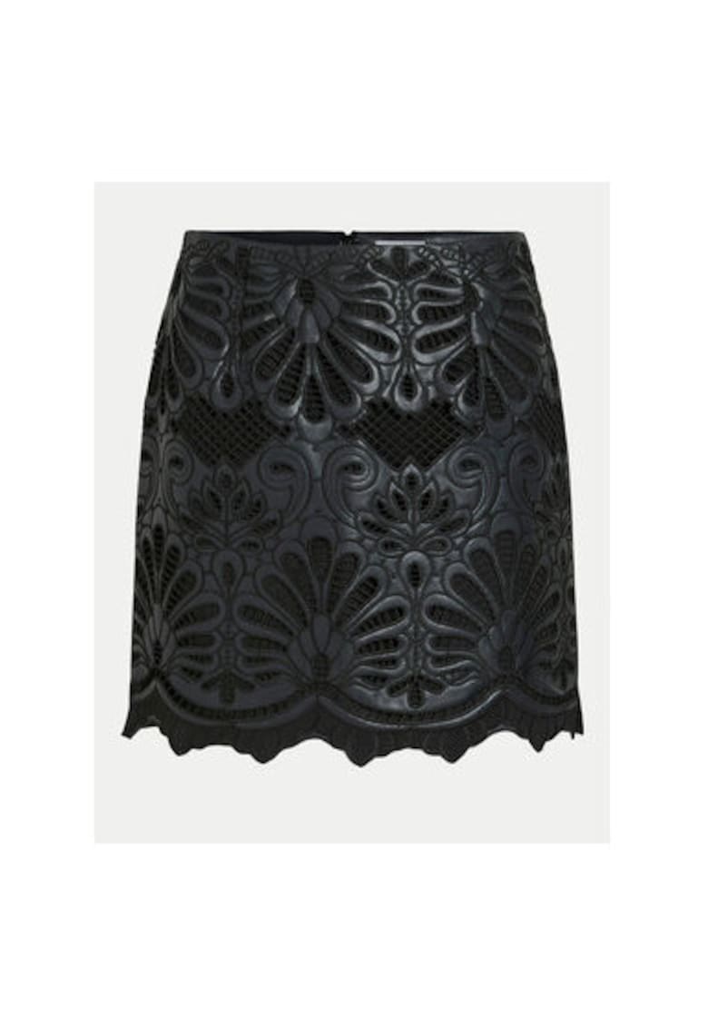 Fusta dama -  304768675 - Piele ecologica - Negru