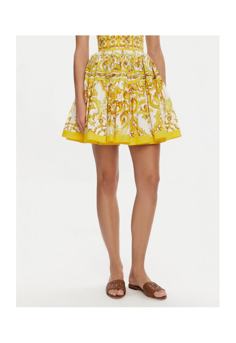 Fusta Dama - 305315366 - Bumbac - Galben - Galben