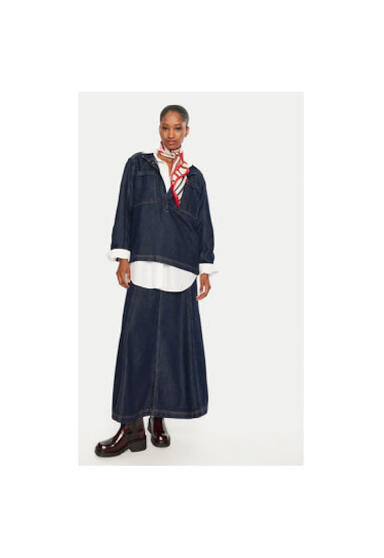 Fusta Dama - 304135309 - Lyocell - Albastru - Albastru