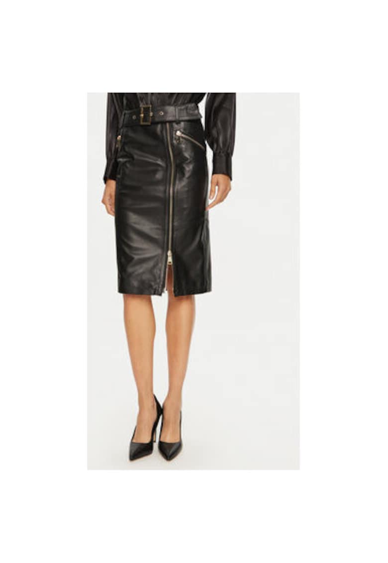 Fusta dama -  304766558 - Piele naturala - Negru Fusta dama -  304766558 - Piele naturala - Negru