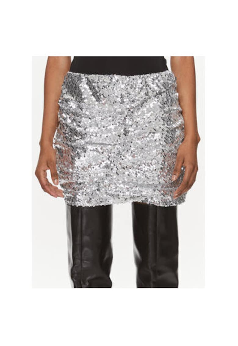 Fusta dama -  303541286 - Poliester - Argintiu