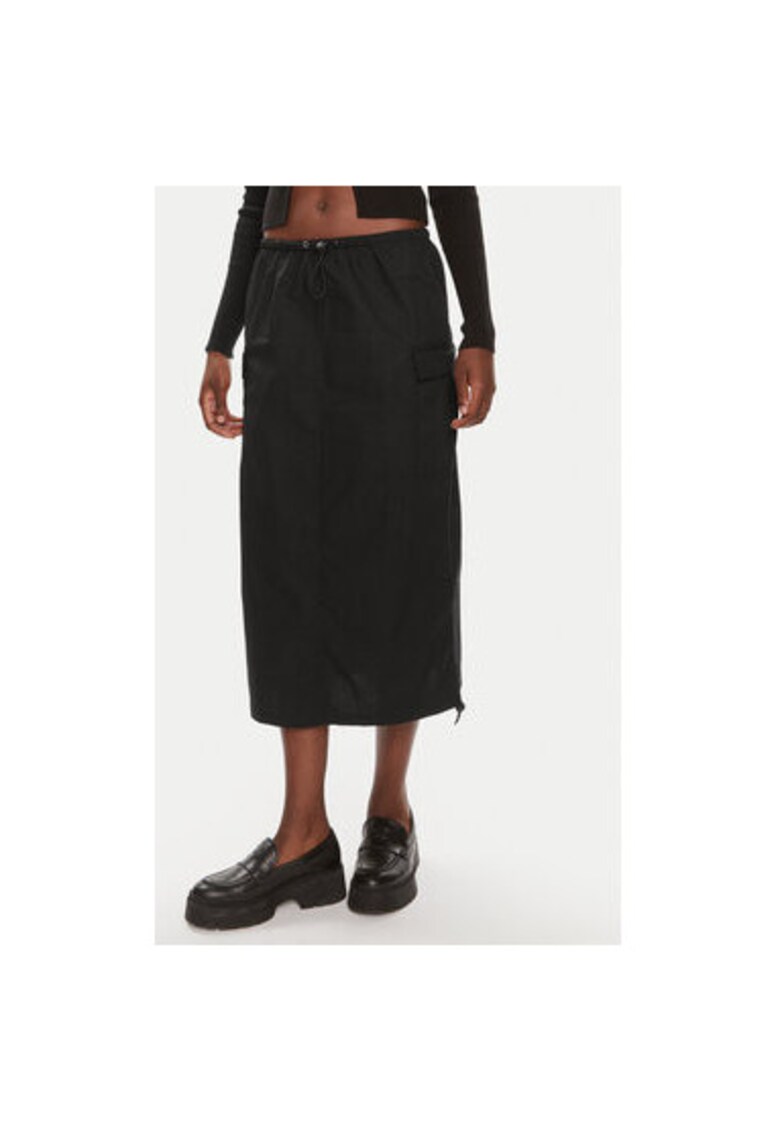 Fusta dama - 303995669 - Bumbac - Negru - Negru