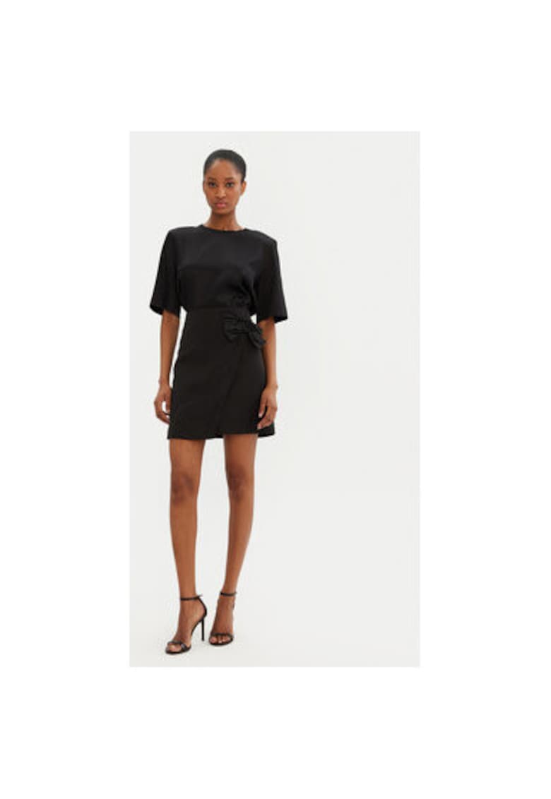 Fusta dama - 304709531 - Poliester reciclat - Negru - Negru