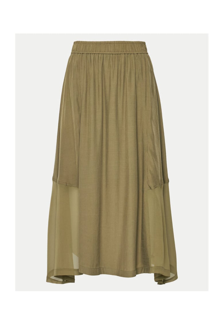 Fusta dama - 304218644 - Rayon/Poliester - Verde - Verde