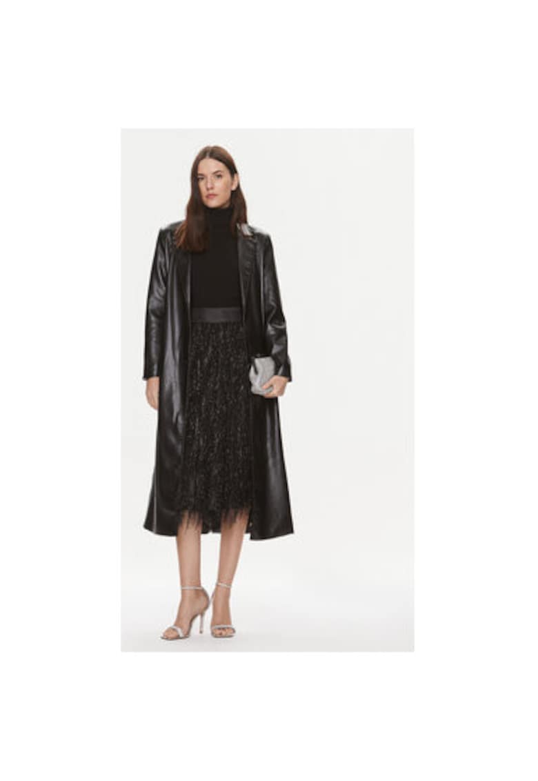 Fusta dama -  303543198 - Poliester/Viscoza/Fibre metalice - Negru