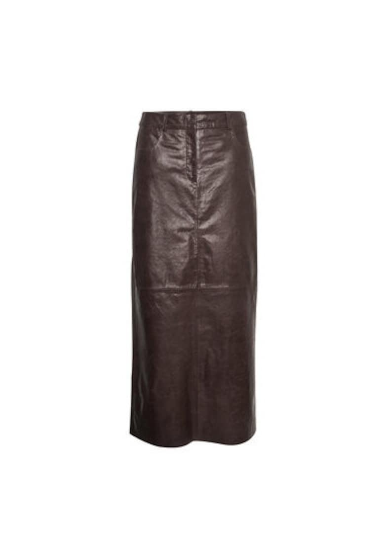 Fusta dama -  302973323 - Piele naturala - Maro