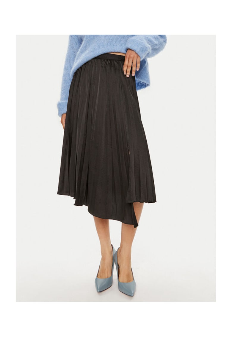 Fusta dama - 304218699 - Poliester - Negru - Negru