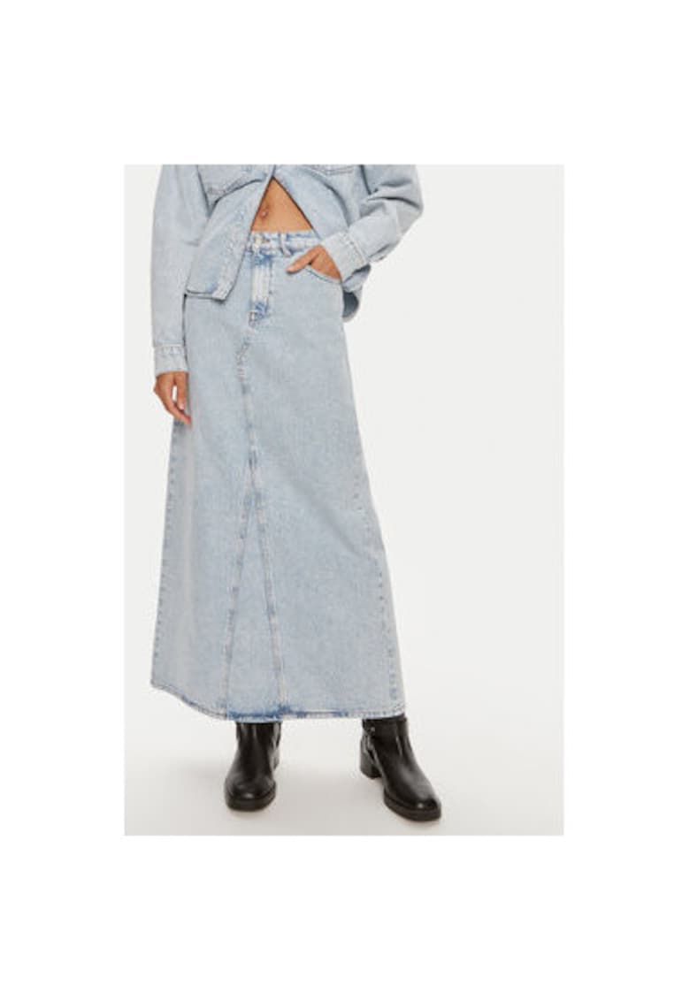 Fusta dama -  304354397 - Bumbac - Albastru