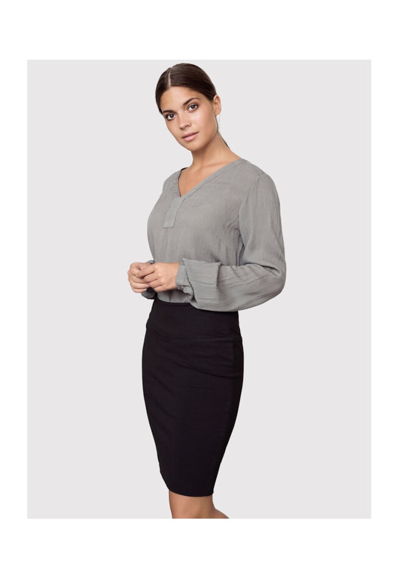 Fusta dama - 300698075 - Bumbac - Negru - Negru