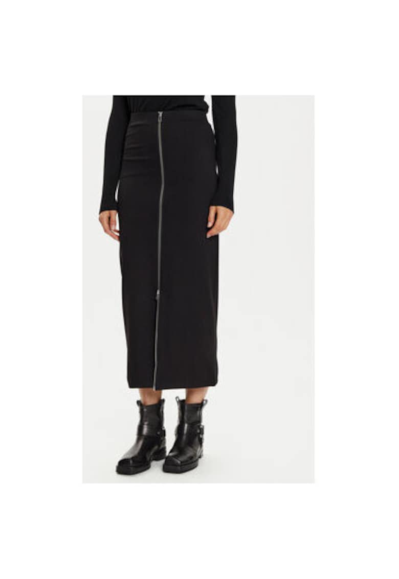 Karen by Simonsen Fusta dama - 304176654 - Viscoza/Poliamida - Negru - Negru
